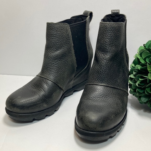 🍄 Sorel Joan of Arc wedge Chelsea Ankle Boot - Picture 13 of 16